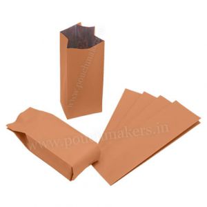 Brown Paper Side Gusset Bags No Zipper