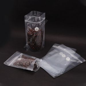 Clear / Clear Stand Up Pouch With Valve