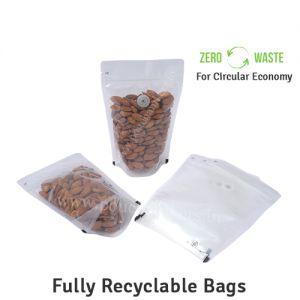 Recyclable Stand Up Pouches With Valve Regular Size