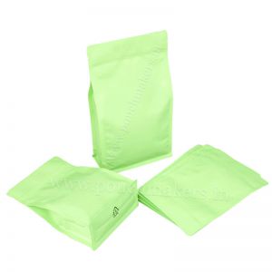 Recyclable Flat Bottom Pouch With Normal Zipper