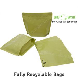 Recyclable Stand Up Pouches Wider Width Size